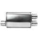 1x Intrări/ 2x Ieșiri Tobă inox RACES 53,intrare 2,75" (70mm) | race-shop.ro