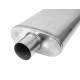 1x Intrări/ 2x Ieșiri Tobă intermediară inox RACES 14, intrare 3" (76mm), ieșire 2,5"(63mm) | race-shop.ro