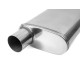 1x Intrări/ 2x Ieșiri Tobă inox RACES 41, intrare 2,5" (63mm) | race-shop.ro