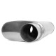 1x Intrări/ 1x Ieșiri Tobă intermediară inox RACES 18, intrare / ieșire 2,25" (57mm) | race-shop.ro