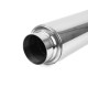 1x Intrări/ 1x Ieșiri Tobă intermediară inox RACES 9, intrare / ieșire 3" (76mm) | race-shop.ro