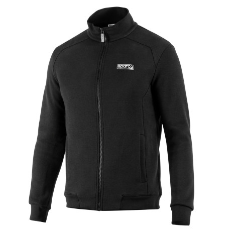 Geci și hanorace Bluză cu fermoar integral Sparco, neagră | race-shop.ro