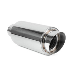 Tobă inox RACES 32, intrare / ieșire 2,5" (63mm)