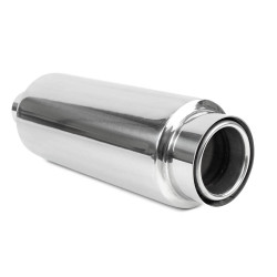 Tobă inox RACES 26, intrare 2,36" (60mm)