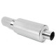 Rotunde, perete dublu Tobă inox RACES 23, intrare 2,25" (57mm) SS201 | race-shop.ro
