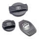 Capac de ulei RACES Set of aluminium reservoir (oil, coolant, washer) caps - Black (Type 2) | race-shop.ro