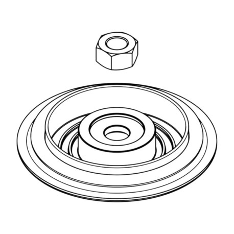 Accessories GARRETT 910476-0002 DIAPHRAGM KIT, 45MM, 50MM (INCLUDES DIAPHRAGM ASSY AND VALVE STEM NUT) FOR WASTEGATE GVW-45 | race-shop.ro