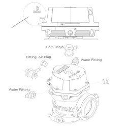 GARRETT 895519-0001 FITTING AIR PLUG 10MM FOR WASTEGATE GVW-40
