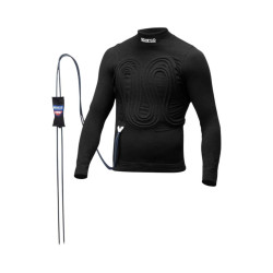 Sparco tricou de răcire față și spate pentru curse Underwear top R586 cu FIA, negru