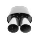 Ieșire dublă Muffler RACES 67, inlet 2" (51mm) SS201 | race-shop.ro