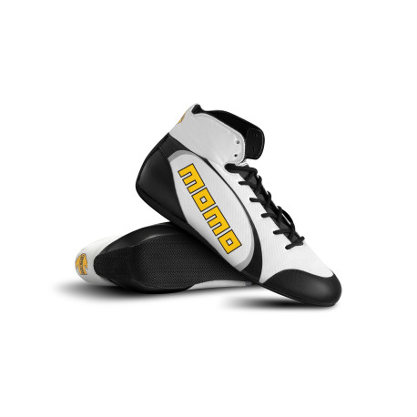 Încălțăminte MOMO SPEED PRO FIA racing shoes, white/black | race-shop.ro