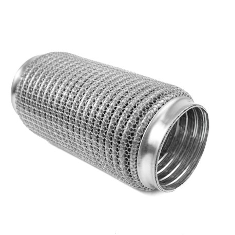Racorduri evacuare (SS304 armate) Racord evacuare flexibil PRO 200x100mm, inox | race-shop.ro