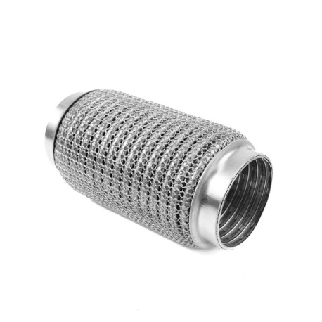 Racorduri evacuare (SS304 armate) Racord evacuare flexibil PRO 150x57mm, inox | race-shop.ro