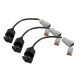 Haltech Haltech Triple Switch Panel Kit includes Yellow & Red knobs | race-shop.ro