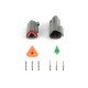 Motec Haltech Plug & Pins Only Set DT-3 Conn (DT06-3S + DT04-3P) ( | race-shop.ro