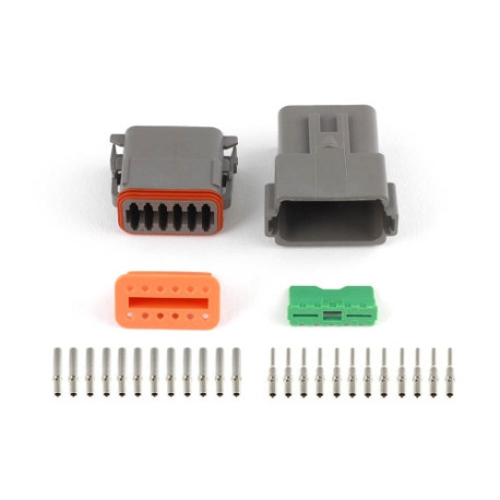 Motec Haltech Plug & Pins Only Set DT-12 Conn (DT06-12S + DT04-12P | race-shop.ro