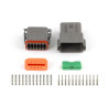 Haltech Plug & Pins Only Set DT-12 Conn (DT06-12S + DT04-12P