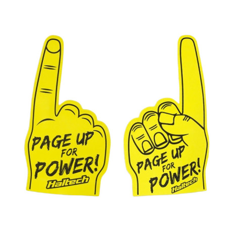 Promoționale și cadouri Haltech Haltech "Page Up for Power" Foam Finger | race-shop.ro