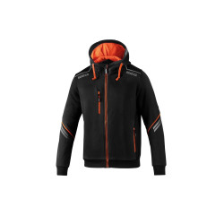 SPARCO TECH HOODED FULL ZIP TW - portocaliu