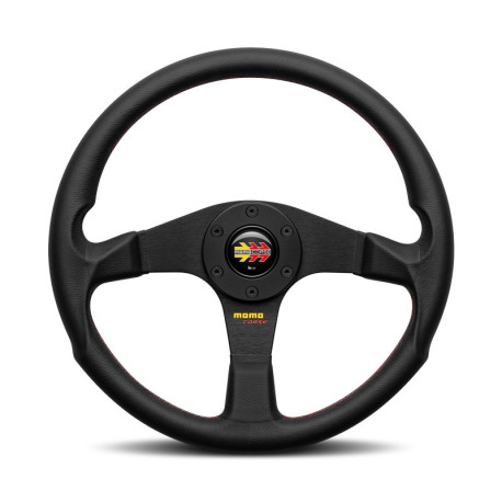 Volane sport Volan cu 3 spițe MOMO CORSE 2.0, piele Negru | race-shop.ro