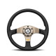Volane sport 3 spoke steering wheel MOMO TUNER anthracite 350mm, leather | race-shop.ro