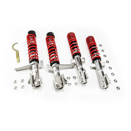 MTS Technik komplet Set suspensie coilover MTS STANCE SERIES pentru Audi 80 B3 Sedan (89/8A) 06/86 - 10/91 (Inox) | race-shop.ro