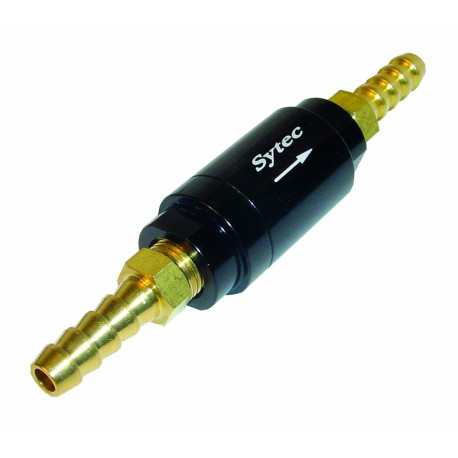 Supape unisens Sytec Motorsport Oneway fuel valve with push on fittings (6mm) - Black | race-shop.ro