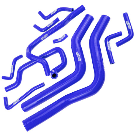 Furtunuri de silicon pentru radiatoare Set furtunuri răcire apă din silicon RACES Performance pentru Mitsubishi Eclipse GS/GSX 2.0 Turbo 4G63T 90-94 (11pcs) | race-shop.ro