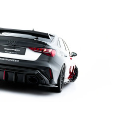 MAXTON DESIGN prelungiri laterale bară spate pentru Audi RS3 Sedan 8Y Facelift, negru lucios, V1
