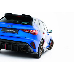 MAXTON DESIGN prelungiri laterale bară spate pentru Audi RS3 Sportback 8Y Facelift, negru lucios, V1