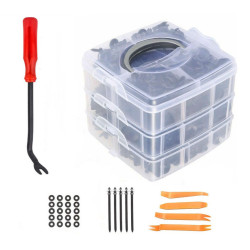 Cleme de fixare auto universale și kit de fixare din plastic - 620 buc