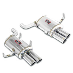 Supersprint Rear muffler, Race Tips PackageWith E.E.C. homologation BMW E39 M5 5.0 V8 98-04 (Headers System - Touring)