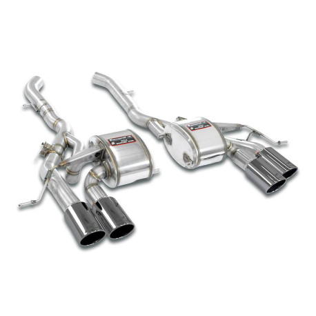 SISTEME DE EVACUARE SUPERSPRINT Supersprint Rear mufflers kit Right OO100 + Left OO100 "Gun Metal Grey" with valves BMW F97 X3 M 19-21 (with valve) | race-shop.ro