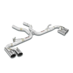 Supersprint Rear pipe Right - Left OO100 (Muffler delete) "Gun Metal Grey" PORSCHE 958 CAYENNE S 4.2 Diesel V8 14-18