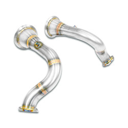 Supersprint Downpipe kit Right + Left (Replaces catalytic converter) PORSCHE 536 CAYENNE S SUV 2.9L V6 18-23 (with valve)