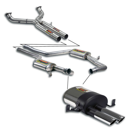 SISTEME DE EVACUARE SUPERSPRINT Supersprint Track performance pack, Sport end tips PORSCHE 928 S4 86-92 | race-shop.ro