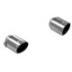 SISTEME DE EVACUARE SUPERSPRINT Supersprint Endpipe kit Right O100 - Left O100 "Gun Metal Grey" VW GOLF VII GTI "Performance" 2.0 TSI 16-19 (with valve) | race-shop.ro