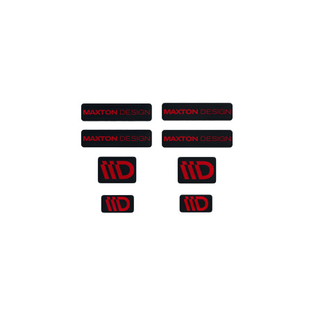 Autocolante 3D Sticker Set Maxton Design (Black and Red) | race-shop.ro