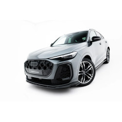 MAXTON DESIGN prelungire bară față pentru Audi SQ5 / Q5 S-Line Sportback / SUV Mk3, negru lucios