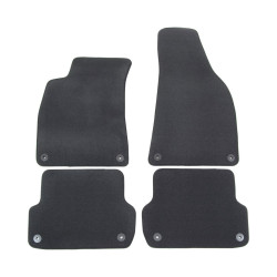 Covorașe auto premium din velur antracit pentru AUDI A4 B6/B7 2001-2008 4 bucăți