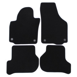 Covorașe auto premium din velur negru pentru VOLKSWAGEN Golf Plus 2006-2014 4 bucăți