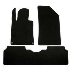 Covorașe auto premium din velur negru pentru PEUGEOT 508 2010-2018 4 bucăți