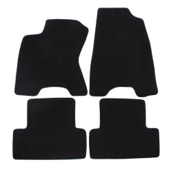 Covorașe auto premium din velur negru pentru NISSAN X-Trail T30 2001-2007 4 bucăți