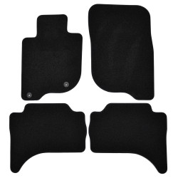 Covorașe auto premium din velur negru pentru MITSUBISHI L200 2015-2018 4 bucăți