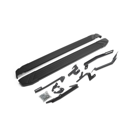 Trepte praguri laterale RIVAL Praguri laterale pentru Nissan Terrano 2014-up (Basic Black) | race-shop.ro