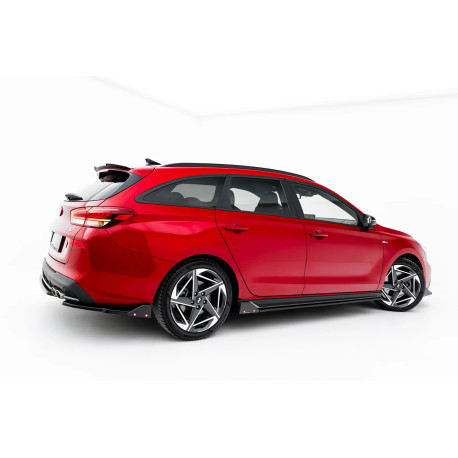 Body kit și tuning vizual Prelungiri praguri laterale DifuzeuriV.3 + Flaps Hyundai I30 N-Line Wagon Mk3 Facelift | race-shop.ro