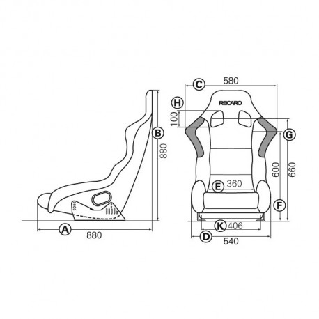 Scaune sport cu omologare FIA Scaun sport RECARO Profi SPG XL FIA | race-shop.ro