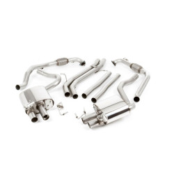 Milltek Cat-back exhaust non-resonated for Audi S5 3.0 V6 Turbo Coupe/Cabrio (B9) (non Sport Diff) 2017+ - Polished tips