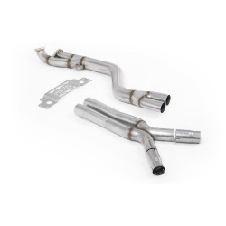 Milltek bypass catalizator secundar fără rezonator pentru BMW M2 Coupe (fără GPF, OE, BMW G87 M2 Secondary, X Pipe) 2023+