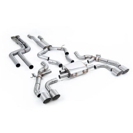SISTEME DE EVACUARE Milltek Milltek Cat-back exhaust non-resonated for BMW X3 X3M/X3M Comp 3.0 (G01) (non-GPF) 2022+ - Titanium tips | race-shop.ro